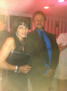 This was the most exciting opportunity to talk and have a photo taken with the famous playwright Andrew Upton.  