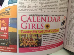 Dona co-presents Jally Noosa's 'Calendar Girls' Griffith Tour.